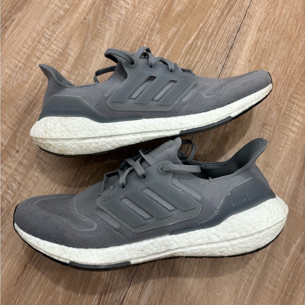 Adidas Gray Ultraboost Athletic Shoes